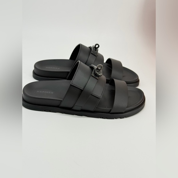 Hermes Jackson Sandals Black Size 40 EU - Picture 5 of 12